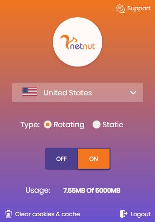 动态住宅代理 29 netnut extension