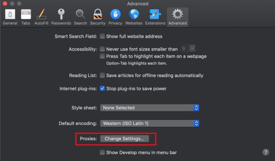 How to Configure Proxy Settings on Safari