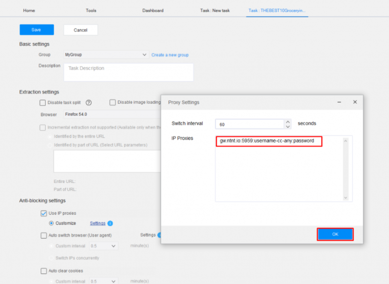 How to Configure Proxy Settings on Octoparse